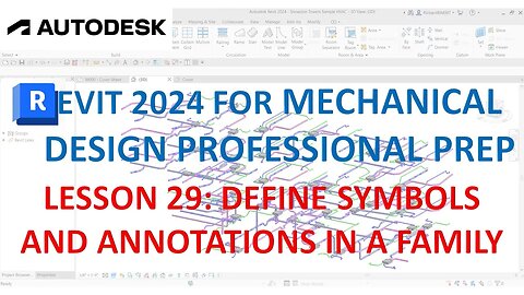 REVIT MECHANICAL DESIGN PROFESSIONAL CERTIFICATION PREP: SYMBOLS USING SYMBOLIC LINE AND MODEL LINE