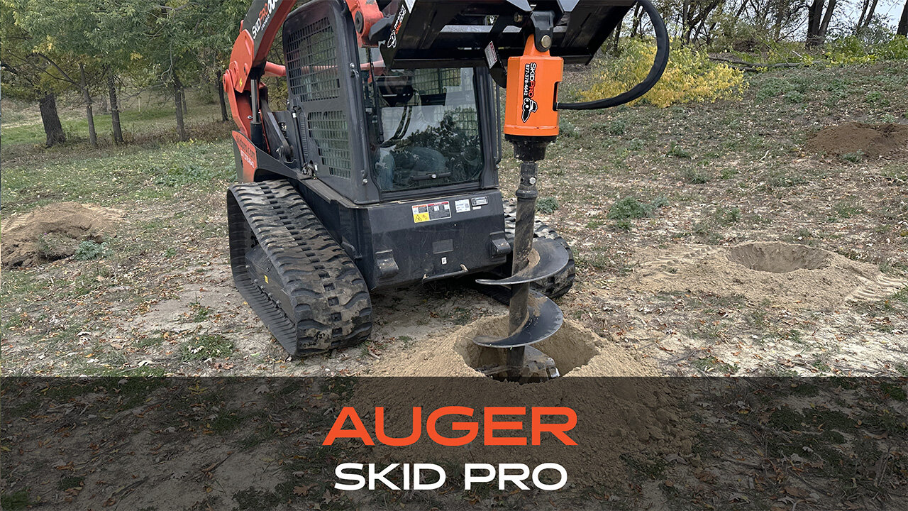 Dig Like a Pro: Unleash the Power of a Skid Pro Auger Attachment!