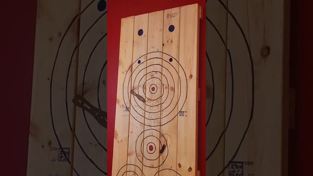 Can I hit the target with my throwing knife? #shorts