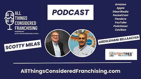 Scotty Milas' All Things Considered Franchising Podcast w/ Dr. Bell CEO at Stemtree Franchising, LLC