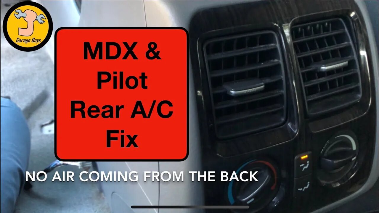 Acura MDX And Honda Pilot Rear AC Fix