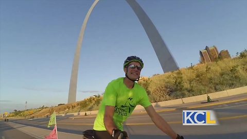 St. Louis man travels hundreds of miles by bike for Girls On The Run