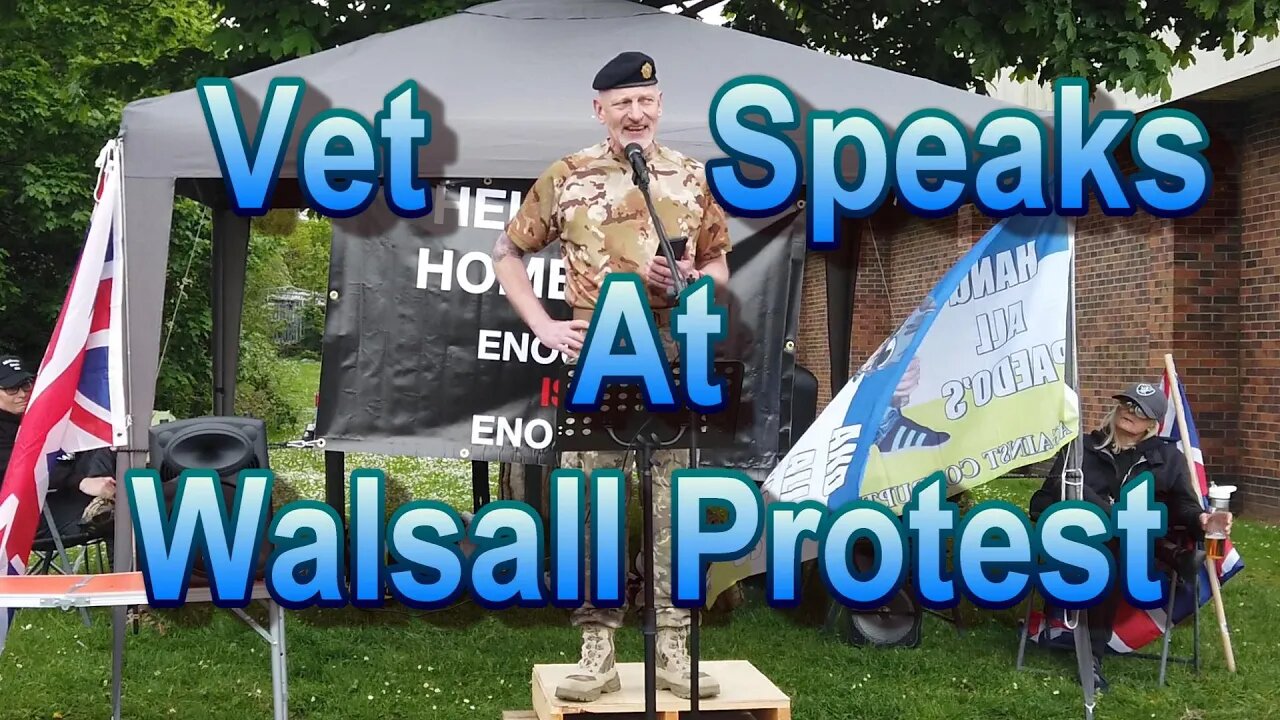 Vet Speaks At Walsal Protest