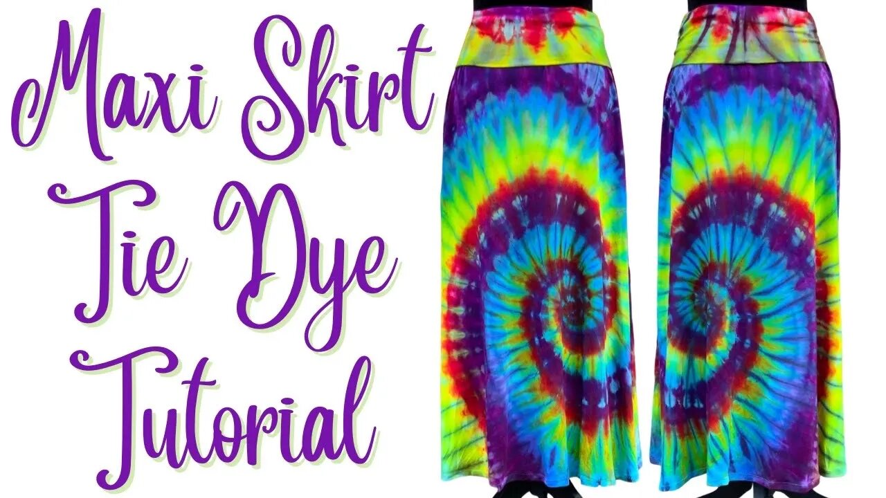 Tie-Dye Designs: Maxi Skirt Muck Ice Dye