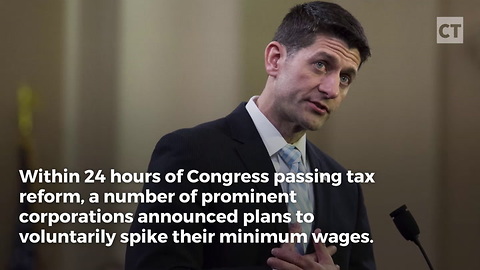 GOP Tax Bill Spurs Voluntary Minimum Wage Increases