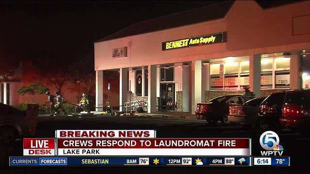 Faulty electrical wiring causes laundromat fire in Lake Park