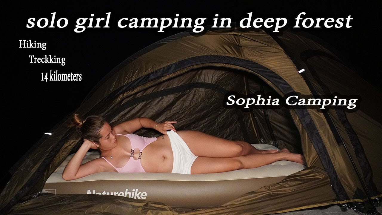 Solo Girl Camping In The Deep Forest - Sophia Adventures