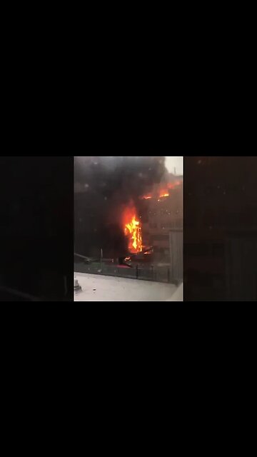 The fire near the Jacques-Cartier Bridge is the third fire in Montreal on Wednesday morning.