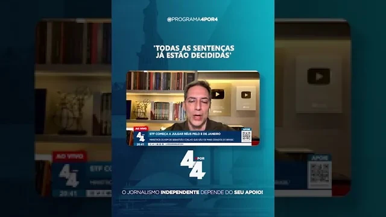 Advogada chora ao defender réu do 8 de janeiro no STF #shorts