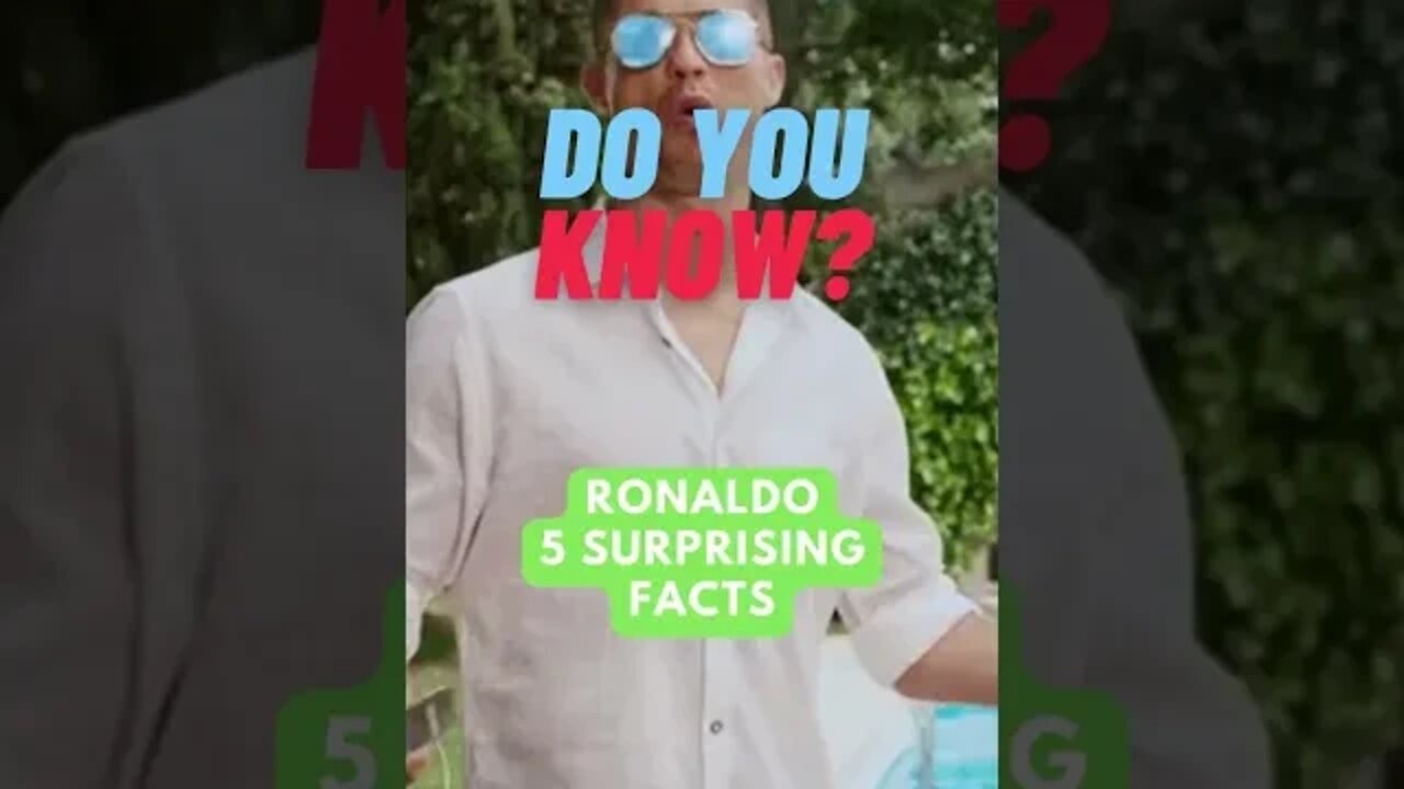 Cristiano Ronaldo 5 Surprising Facts That Will Change Your Perspective