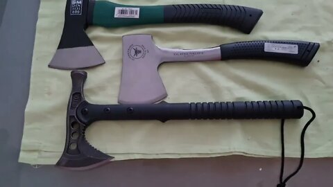 AXES to grind: Fiskars X10 X21 Ochsenkopf H1, Hammer Tomahawk, Glued beater axe. Full comparison EDC