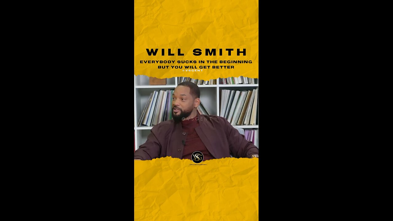 #willsmith Everybody sucks in the beginning but you will get better. 🎥 @allthesmoke