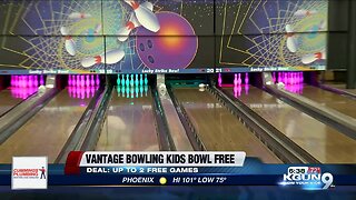 Vantage Bowl Center offers free bowling for kids