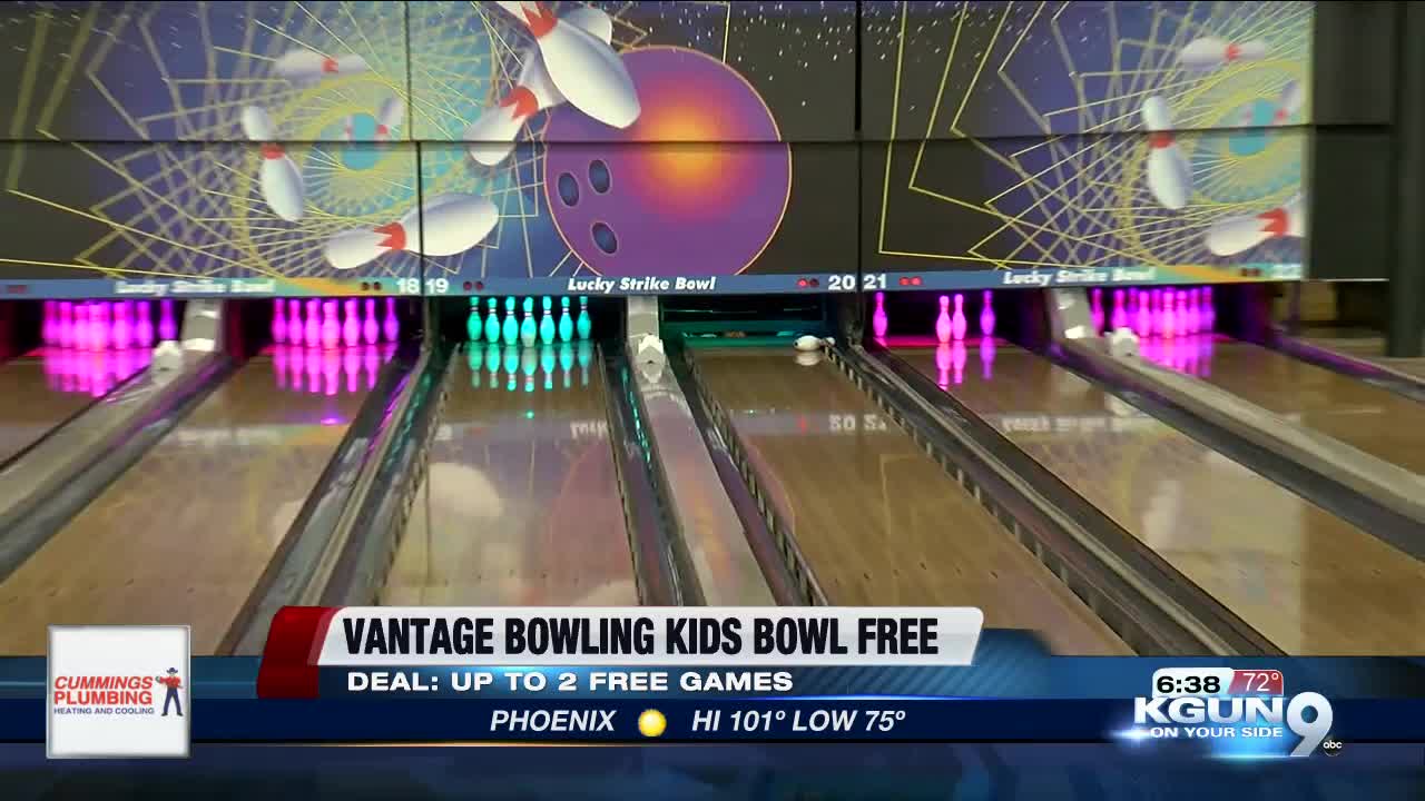 Vantage Bowl Center offers free bowling for kids