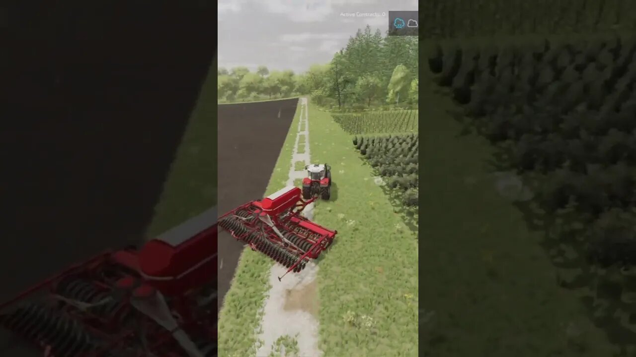 Chickens And Planting In The Rain Farming Simulator 22 #shorts #fs22 #farming