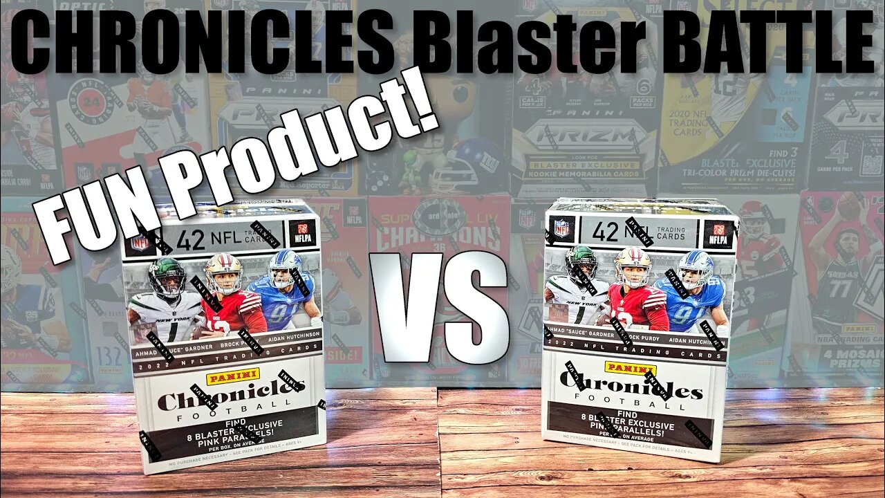 GREAT BATTLE! | 2022 Chronicles Football Blaster Box -Can You Guess Which Will Win? (Football Cards)