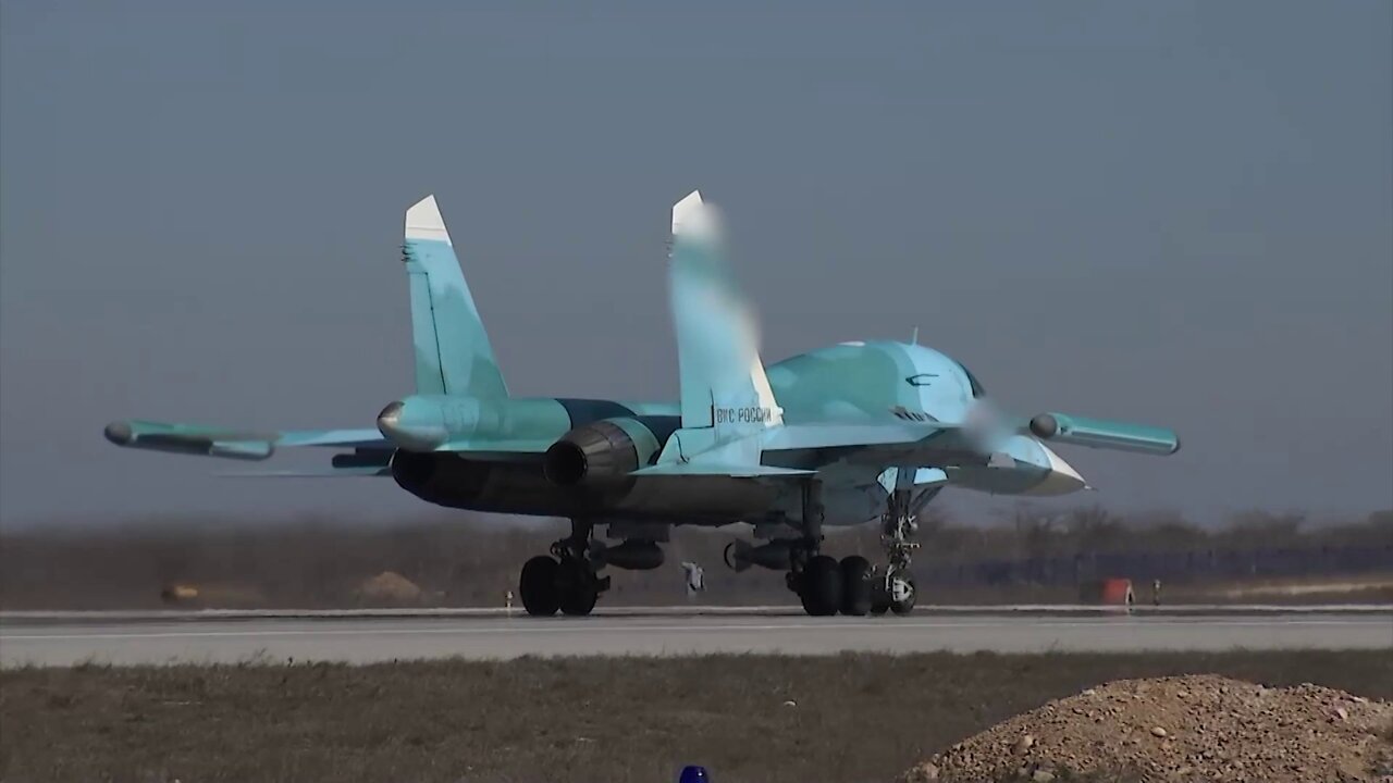 ★★★ Russian Su-34's destroy Ukrainian facilities and equipment