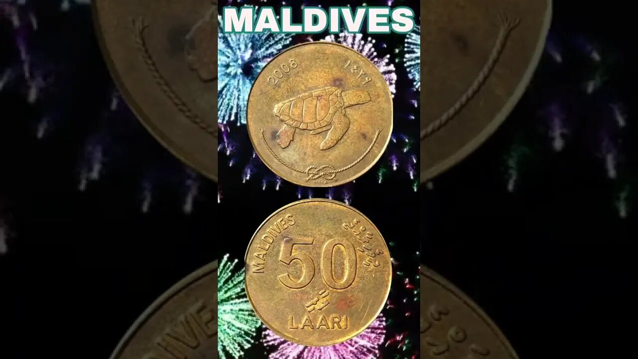 Maldives 50 laari 2008.#shorts #coinnotesz