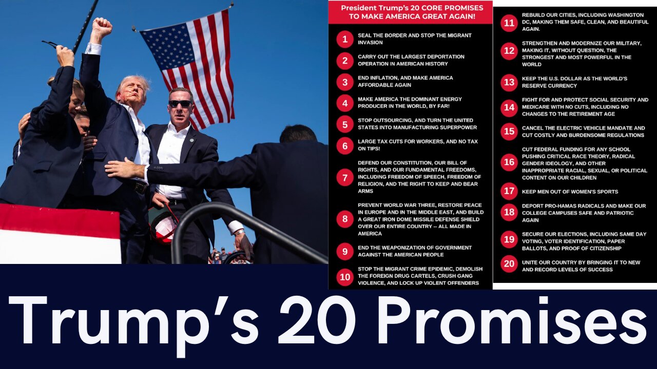 Trump's 20 Promises, Why Kamala Is So Terrible, Where's Joe Biden?