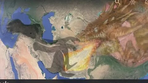 Woman & Dragon found on google earth