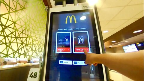 Using the Self-Service Kiosk at McDonald's