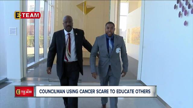 Cleveland councilman using cancer scare to educate others