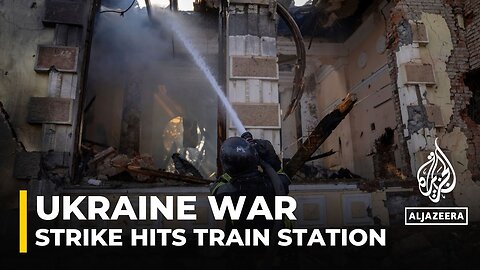 Russia attacks Ukrainian town of Kostiantynivka destroying train station and damaging a church