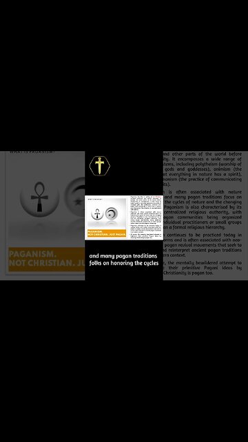 Paganism is pagan. It's not Christian.