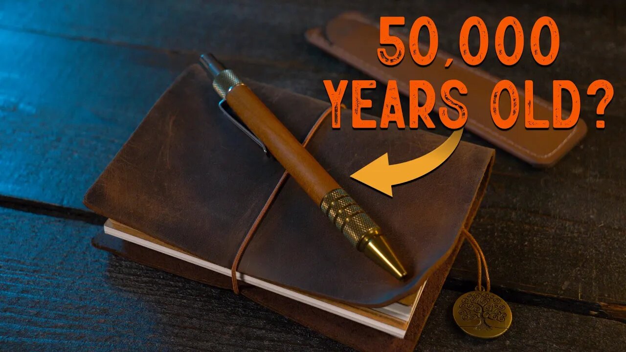 This pen is 50,000 years old! The Ancients Kauri Wood EDC Pen