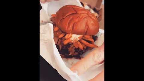 Loaded burger | @brisbane_burgerquest on IG 🍔😍 #shorts