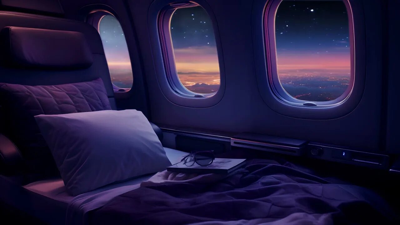 Smooth First Class Aircraft Sound | Beat Insomnia | White Noise Relaxation | 10 Hours Sleep Aid