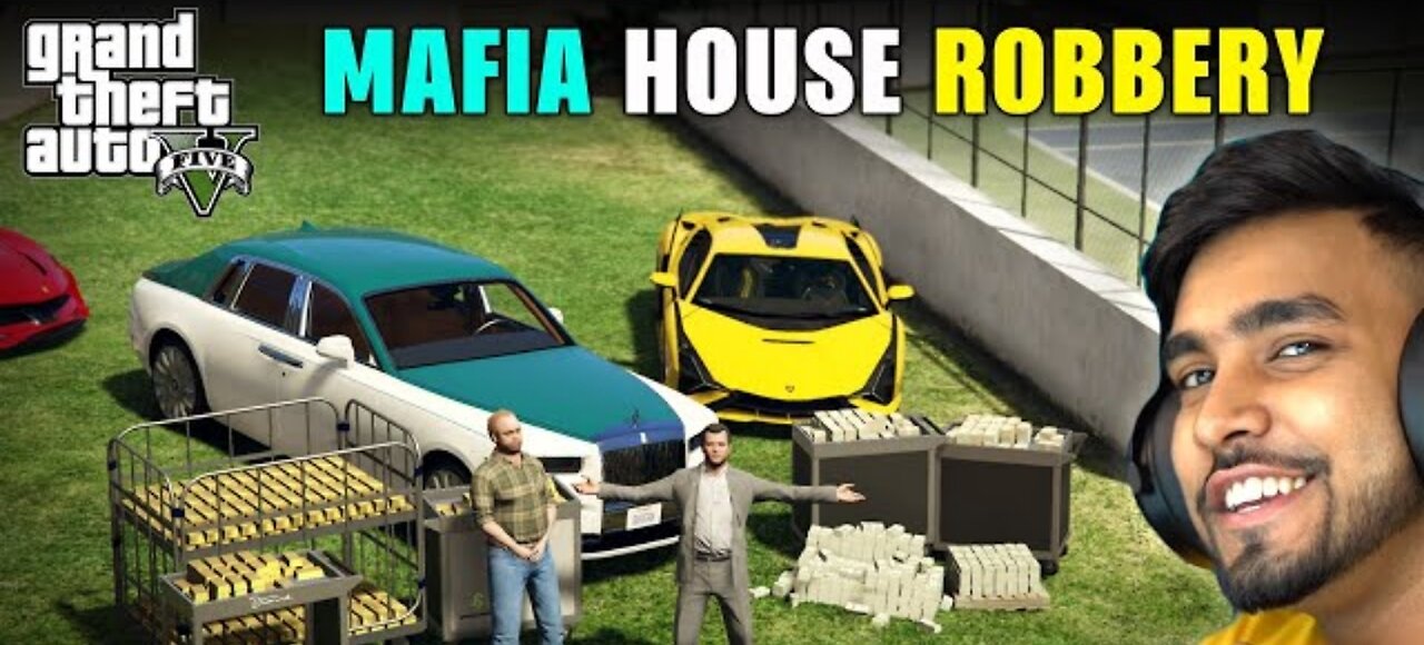 The biggest robbery in big mafiya house in GTA V #GTA