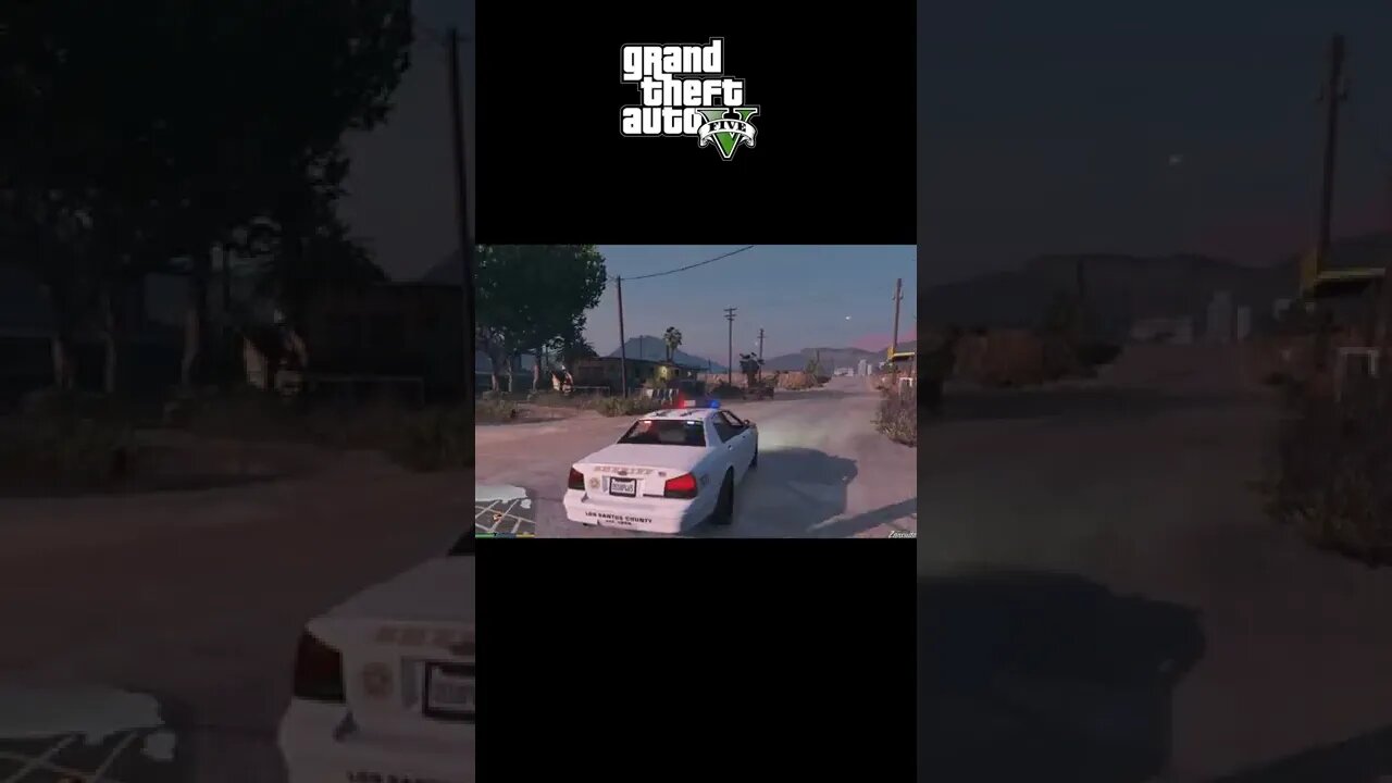 crazy Police Car Drive in gta 5 | GTA V short | gta5 video #shorts #gta5 #lazoogames