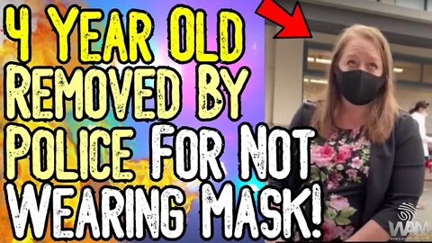 Watch: 4 Year Old Removed By Police For Not Wearing Mask! - School Calls Police On Child!