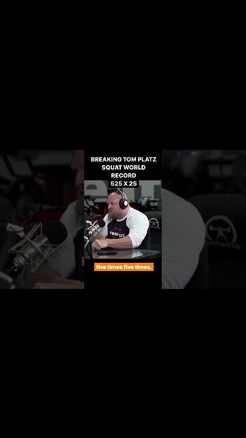 BREAKING TOM PLATZ SQUAT WORLD RECORD | 525 X 25 👑