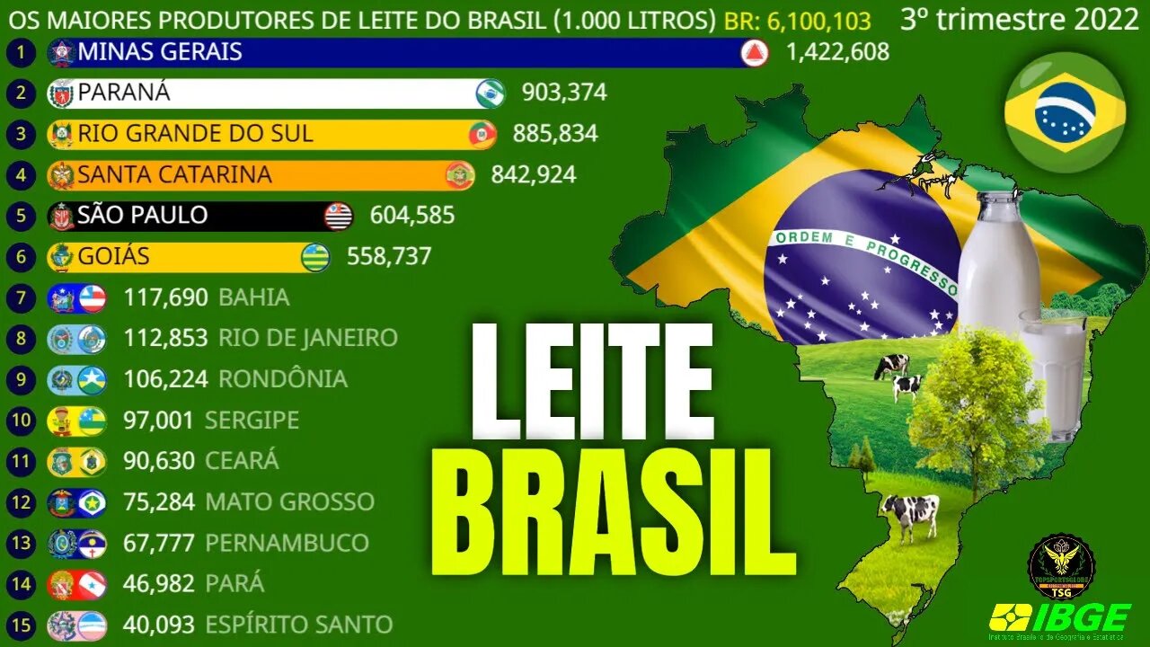 Os Maiores Produtores de Leite do Brasil