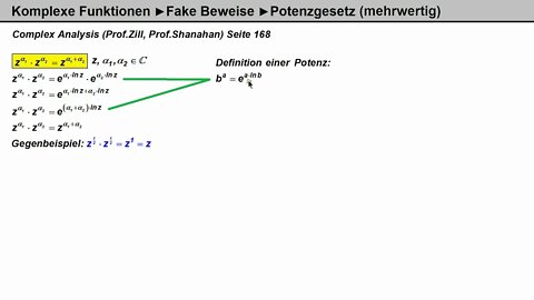 Komplexe Funktionen ►Fake Beweise ► Potenzgesetz (Lösung im nächsten Video)