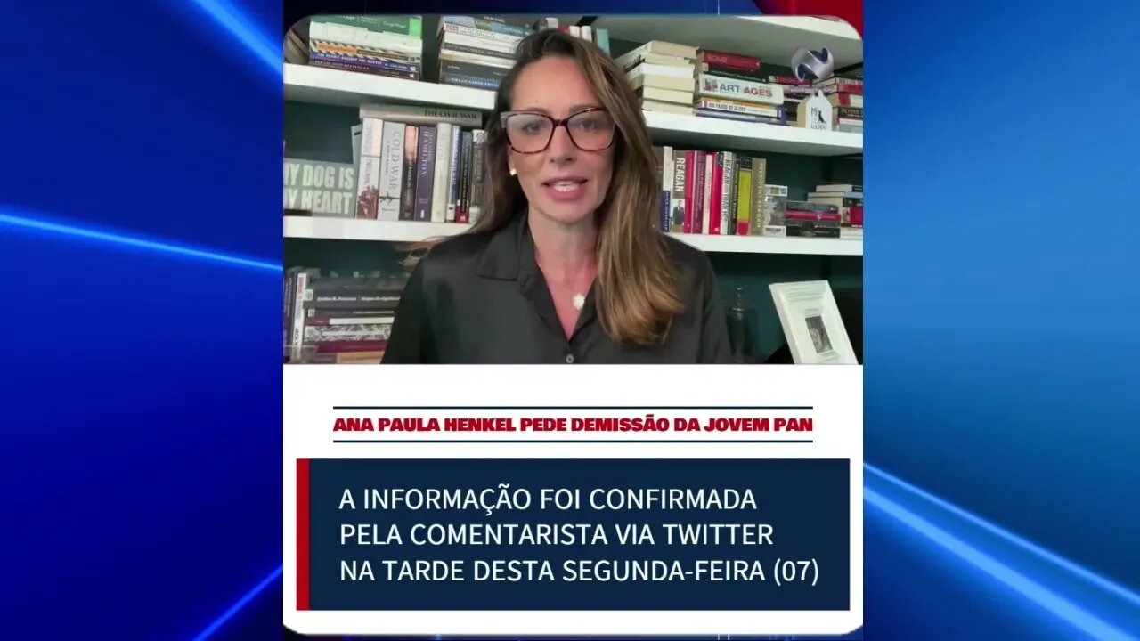 Ana Paula Henkel pede demissão da Jovem Pan