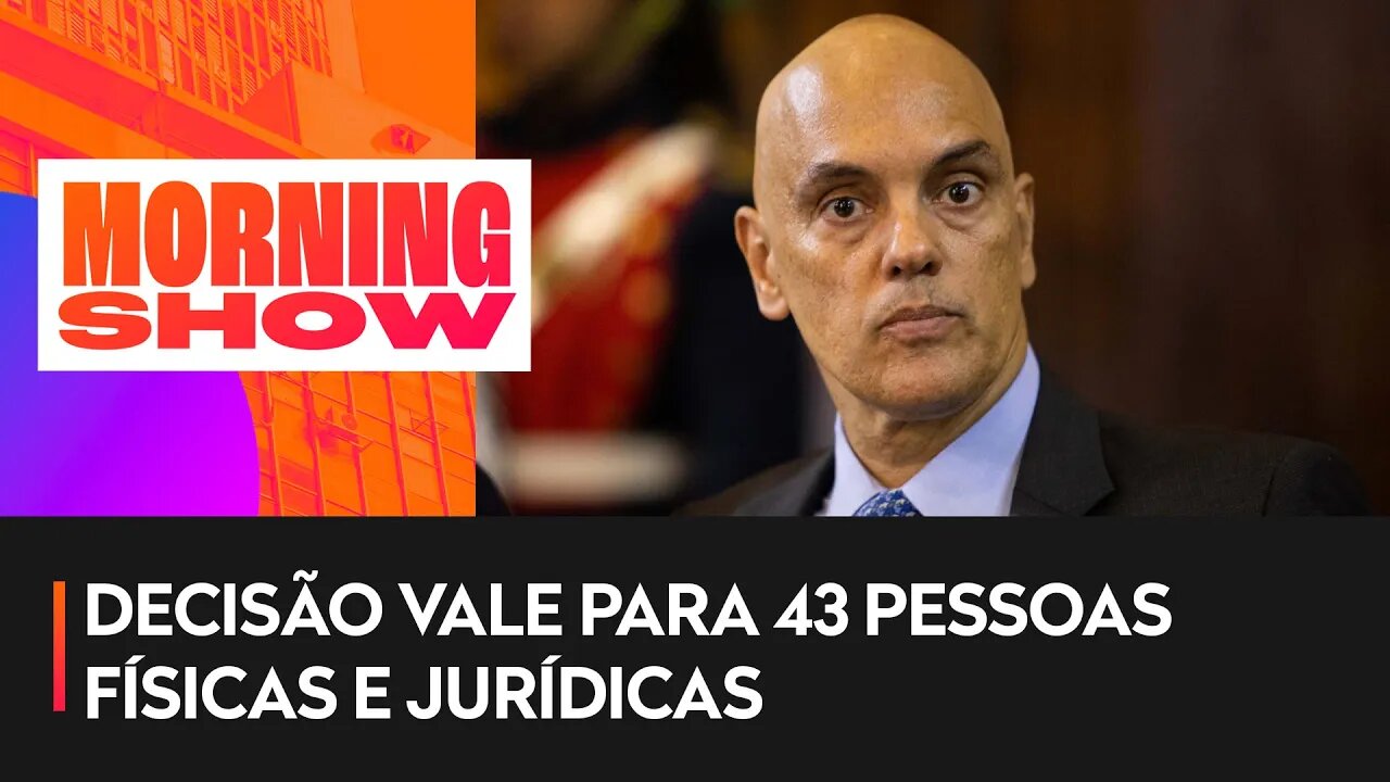 Moraes manda bloquear contas de pessoas e empresas supostamente ligadas a atos antidemocráticos