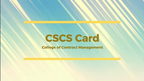 CSCS Card | Know the Importance