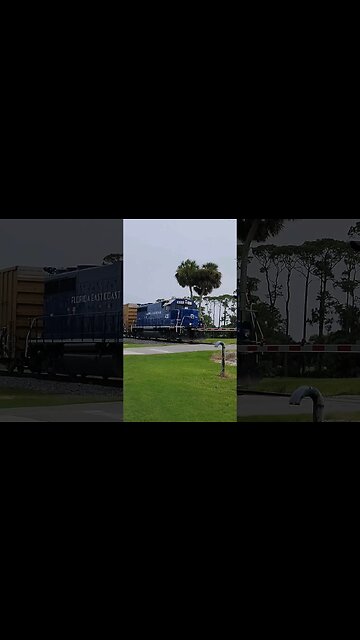 Florida East Coast Railway FEC-105 on the return trip at Daytona Beach Golf Club August 20 2023