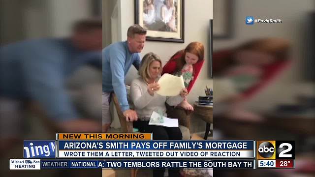 Diamondbacks player pays for parents' mortgage for Christmas