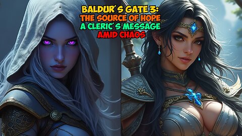 Baldur's Gate 3: The Source of Hope A Cleric's Message Amid Chaos