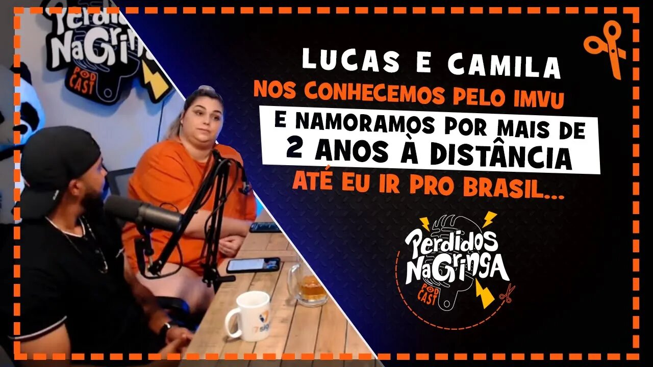 Lucas Neder e Camilla - Começamos a NAMORAR pelo JOGO IMVU | Cortes Perdidos Na Gringa PDC