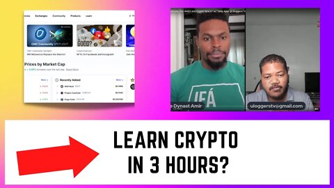 How To Learn About Crypto Faster Than Others In Less Than 3 Hrs With @Search For Uhuru Dynast Amir.