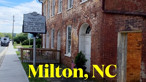 Milton, NC, Town Center Walk & Talk - A Quest To Visit Every Town Center In NC