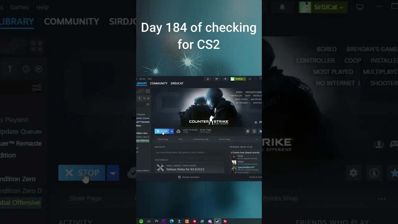 Day 184 of checking for CS2 #cs2 #csgo #cs2beta #shorts