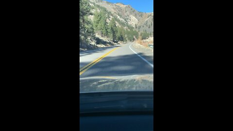 Scenic drive through Walker River Canyon California