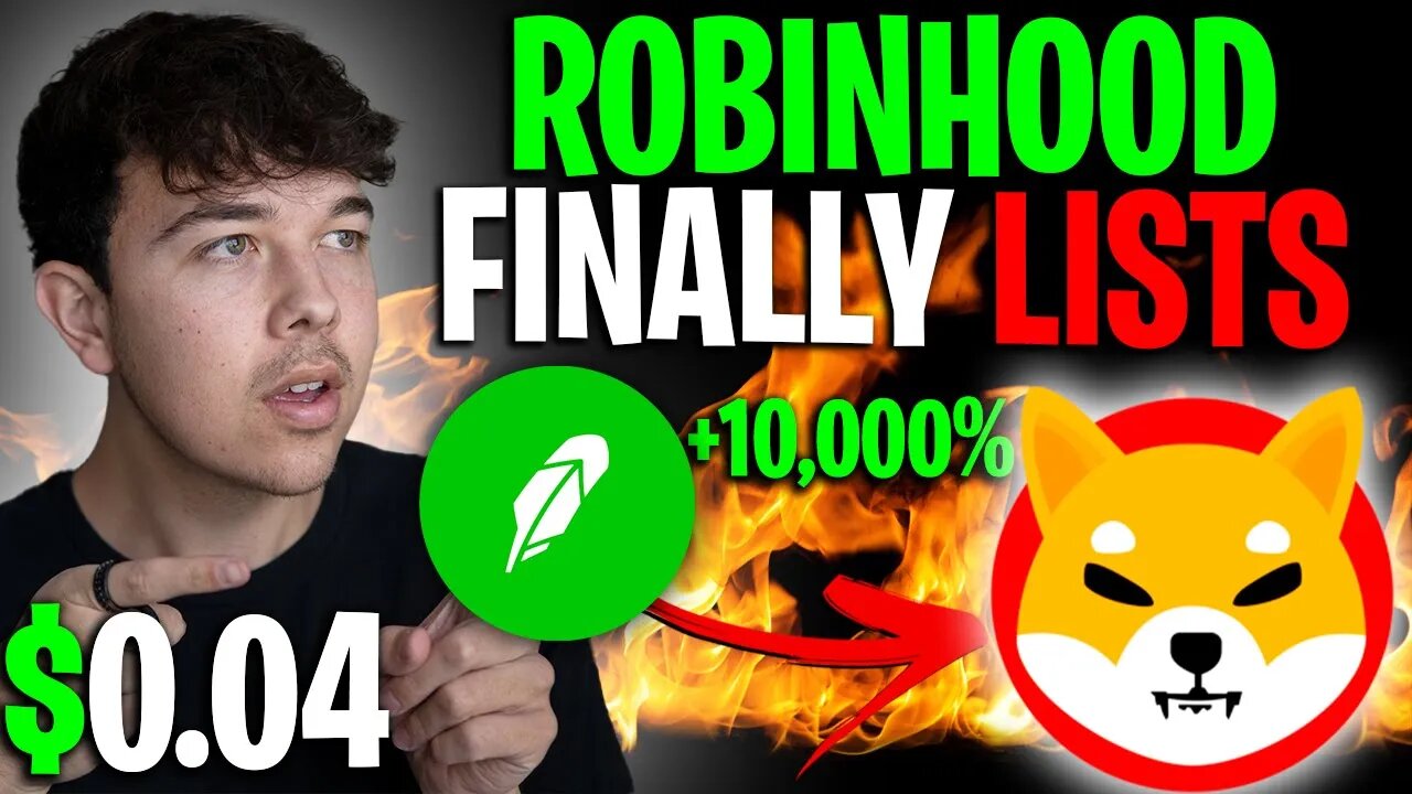 SHIBA INU COIN ROBINHOOD LISTING 24 HOURS 🔥 SHIB PRICE PREDICTION 🚨