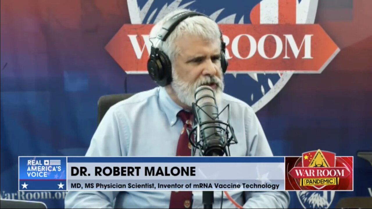 "You can't vaccinate your way out of an ongoing pandemic." Dr Robert Malone